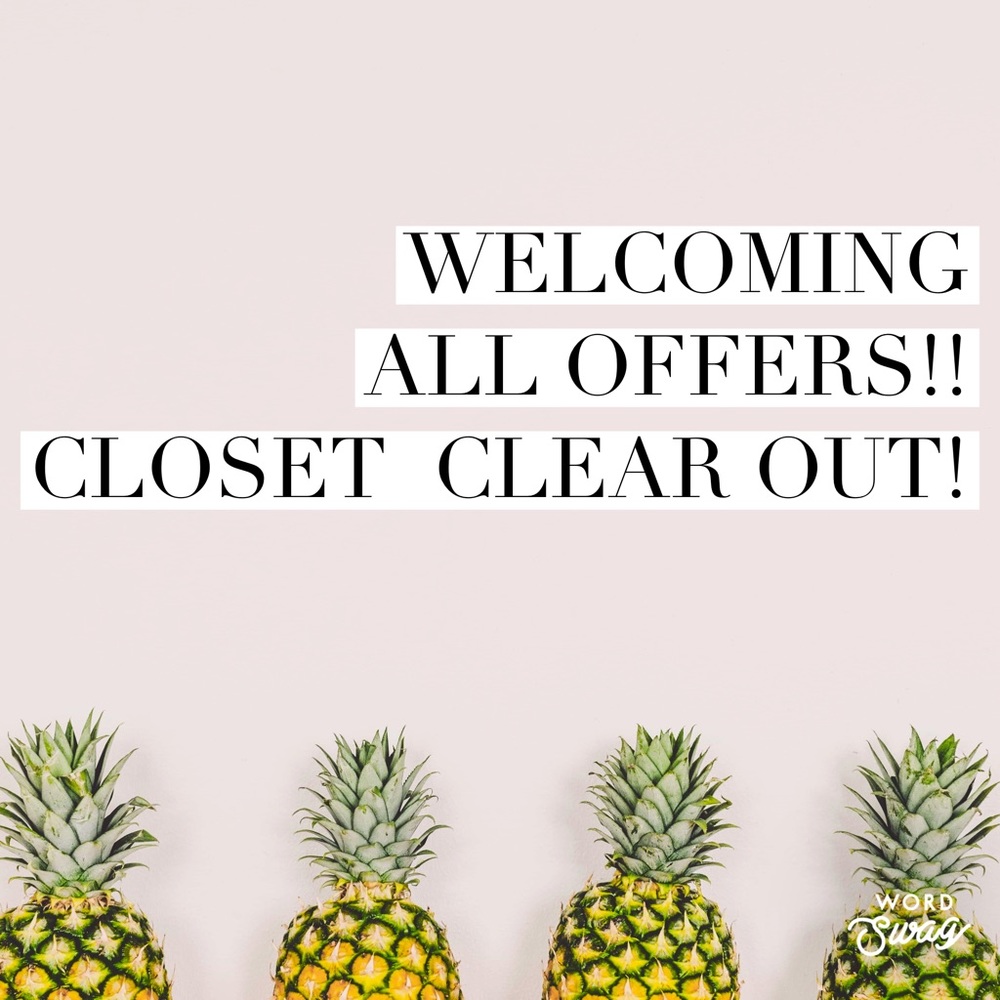 CLOSET CLEAR OUT